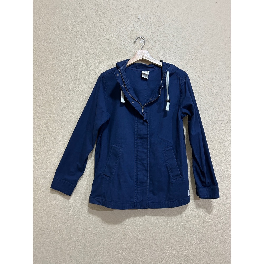 The North Face Size S Hooded Utility Jacket Navy Blue Gorpcore Cotton Canvas